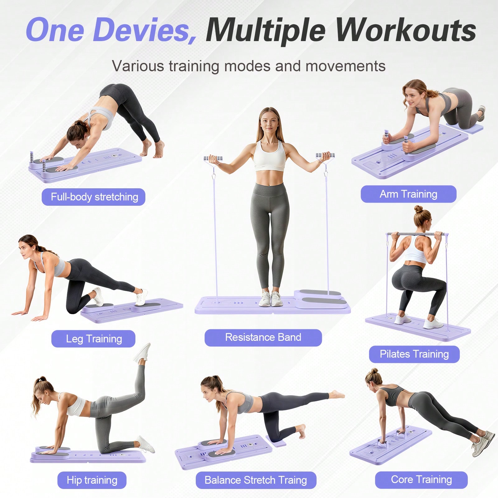 Pilates Reformer With Bar, Pil - Pilates & Yoga Vida 评论和价格
