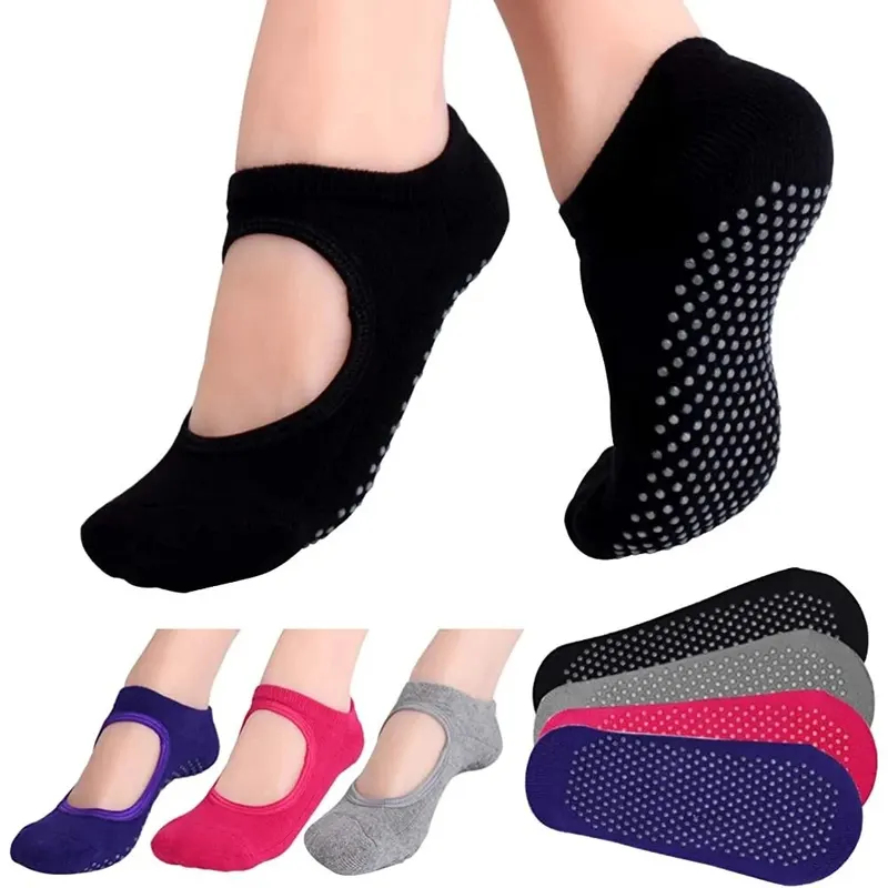 1-3pairs Backless Non-slip Fit - Pilate Yoga Workout 评论和价格