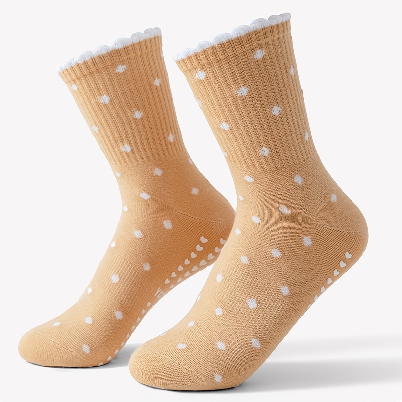 Women's Brown yoga Socks, Whit - Medias Para Pilates Y Yoga 评论和价格