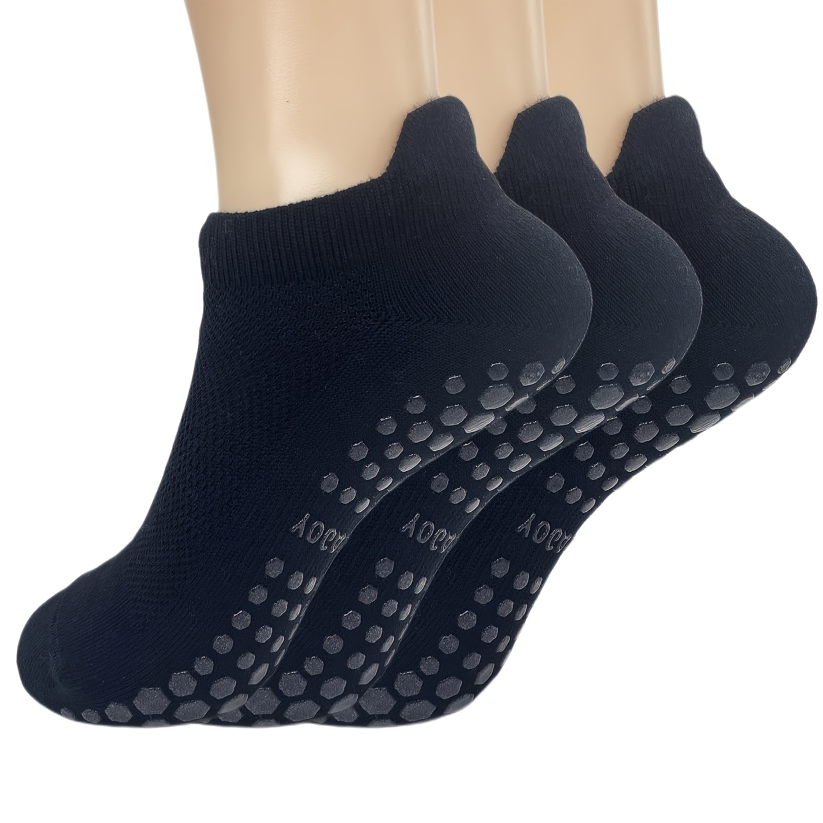 3 Pairs Grip Pilates Socks for - Medias Para Pilates Y Yoga 评论和价格